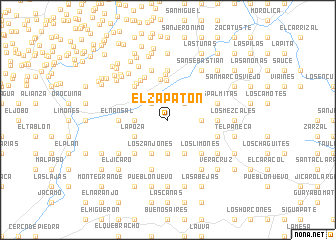 map of El Zapatón