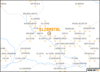 map of El Zapotal