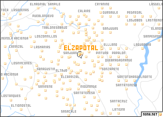 map of El Zapotal