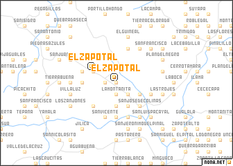 map of El Zapotal