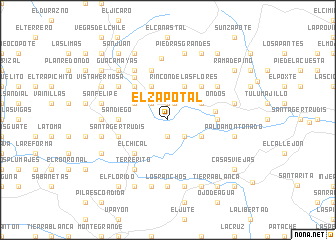 map of El Zapotal