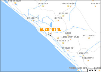 map of El Zapotal