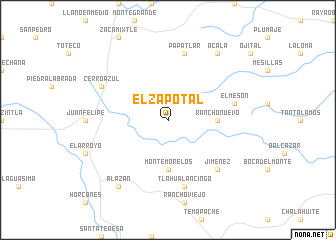 map of El Zapotal