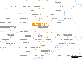 map of El Zapotal