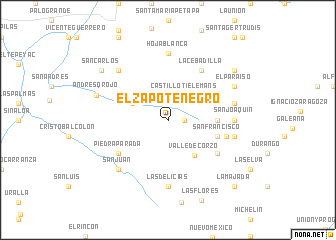 map of El Zapote Negro