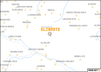 map of El Zapote