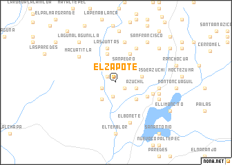 map of El Zapote