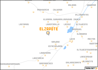 map of El Zapote