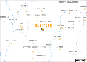 map of El Zapote