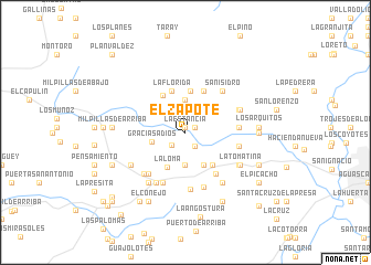 map of El Zapote