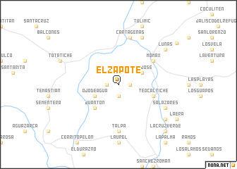 map of El Zapote