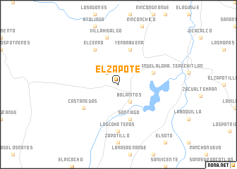 map of El Zapote