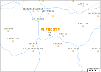 map of El Zapote