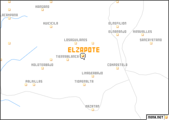 map of El Zapote