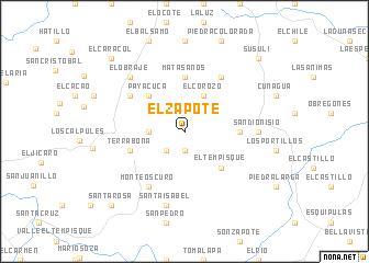 map of El Zapote