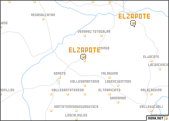 map of El Zapote