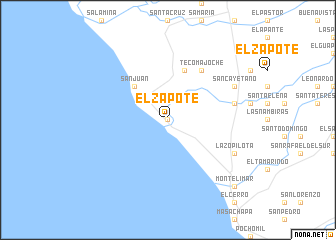map of El Zapote