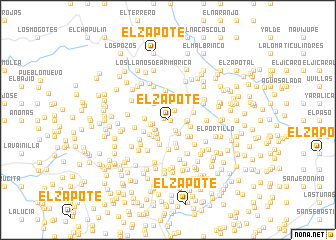 map of El Zapote