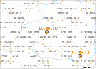 map of El Zapote