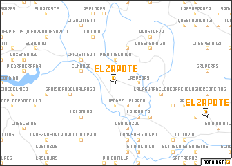 map of El Zapote