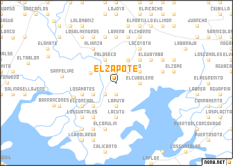 map of El Zapote