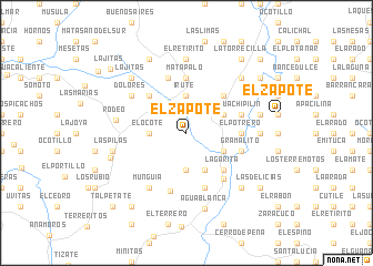 map of El Zapote