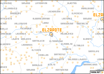 map of El Zapote