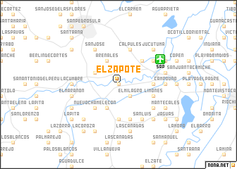 map of El Zapote