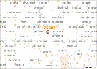 map of El Zapote