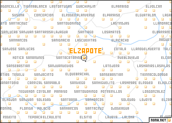 map of El Zapote