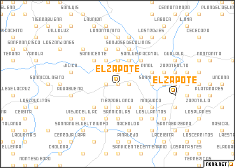 map of El Zapote