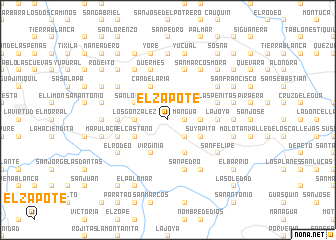 map of El Zapote