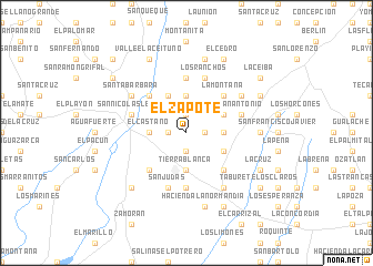 map of El Zapote