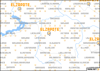 map of El Zapote