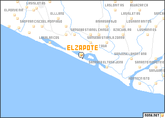 map of El Zapote