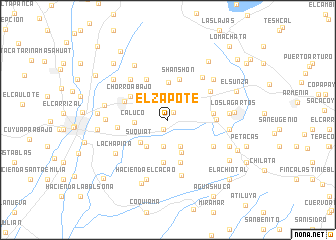 map of El Zapote