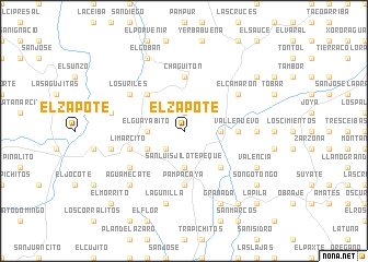 map of El Zapote