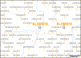 map of El Zapote