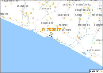 map of El Zapote