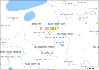 map of El Zapote