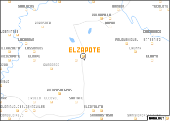 map of El Zapote