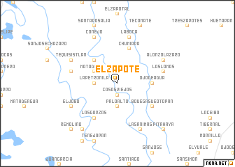 map of El Zapote