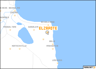 map of El Zapote
