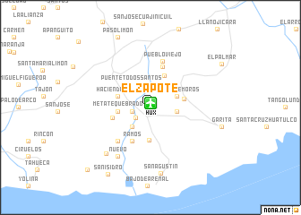 map of El Zapote