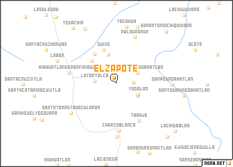 map of El Zapote