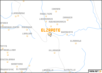 map of El Zapote