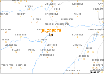 map of El Zapote