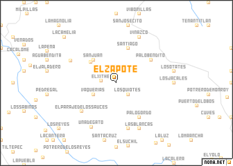 map of El Zapote