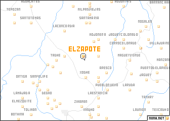 map of El Zapote