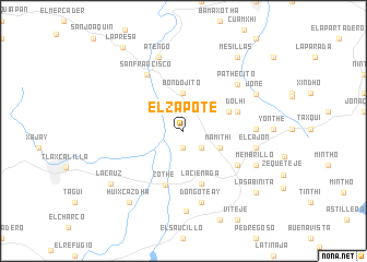 map of El Zapote